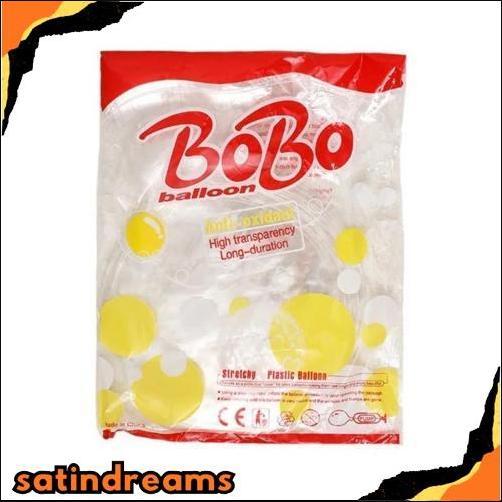 ( PACK ISI 50 ) balon bobo pvc 18 inch / balon transparan / balon bening  Langsung kirim