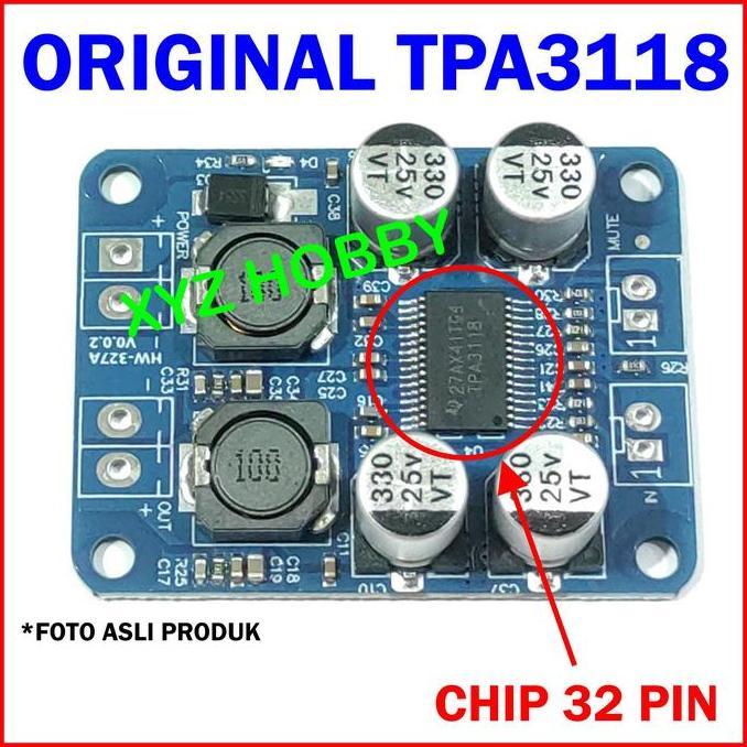 Promo Original TPA3118 32 pin BTL 1x60W Mono Power Amplifier Class D 60W TPA 3118 Ampli Mini TPA3118