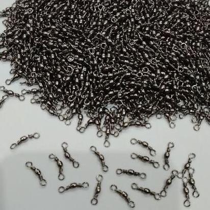 Kili - Kili Pancing Barrel Swivel Indigo Warna Hitam Isi Per 1000 Pcs