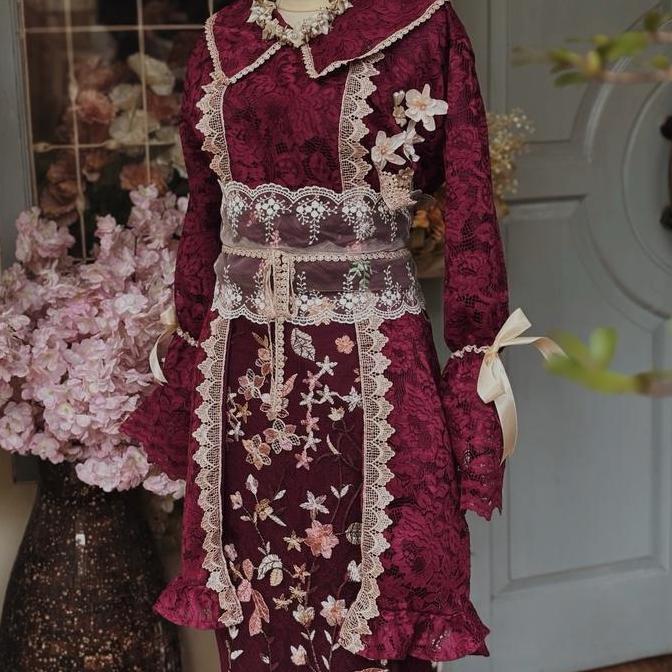 BEACHYLOOKS TUNIK OUTFIT RAYA MAWAR KUTUBARU KONDANGAN OUTFIT SIMPLE ELEGANT