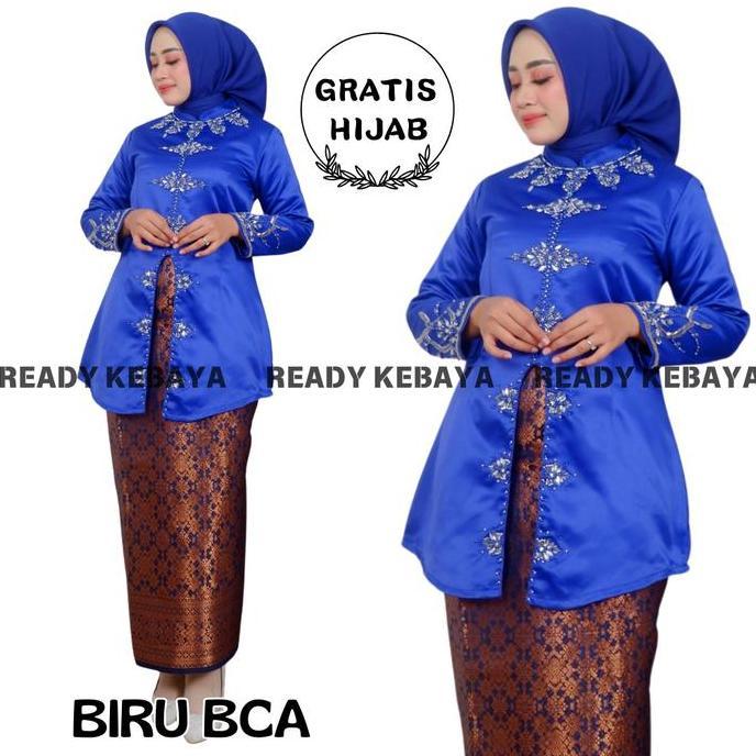 SETELAN KEBAYA TUNIK YUKI GRATIS HIJAB / KEBAYA PESTA / KEBAYA MODERN / KEBAYA MEWAH / KEBAYA KONDAN