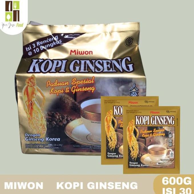 Ready Miwon Kopi Ginseng 600g - 30 PCS / Kopi Korea / Ginseng Korea / Mamasuka