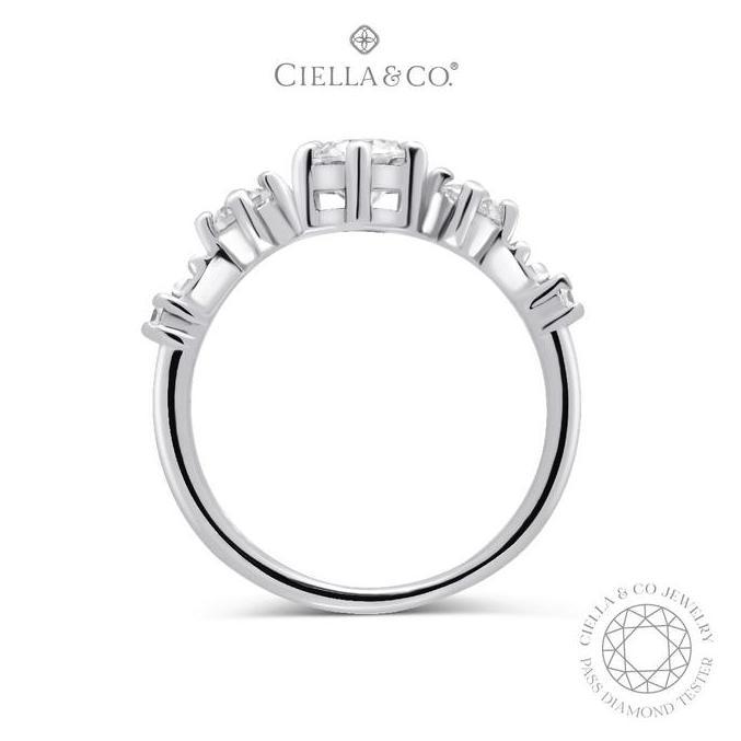 Cincin Tunangan Moissanite - Ciella & Co. Claire Solitaire Ring
