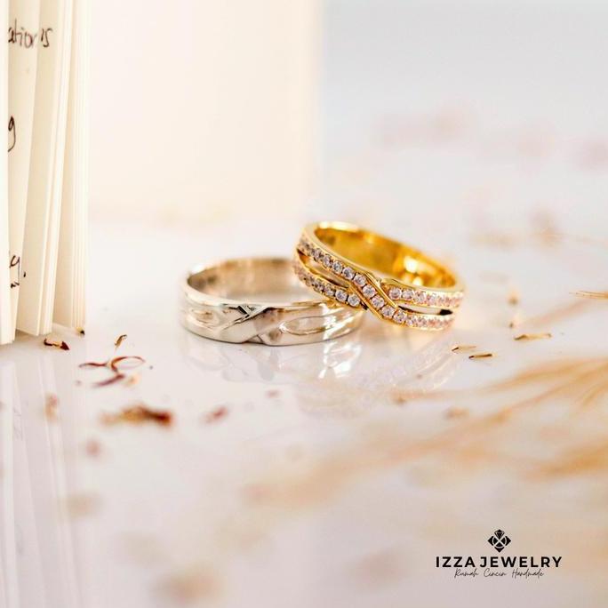 Cincin Nikah Platinum 10% dan Emas Kuning 10%