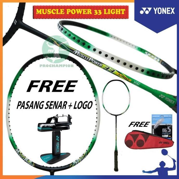DISKON MUSCLE POWER 33 LIGHT RAKET BADMINTON GINAL READY STOCK