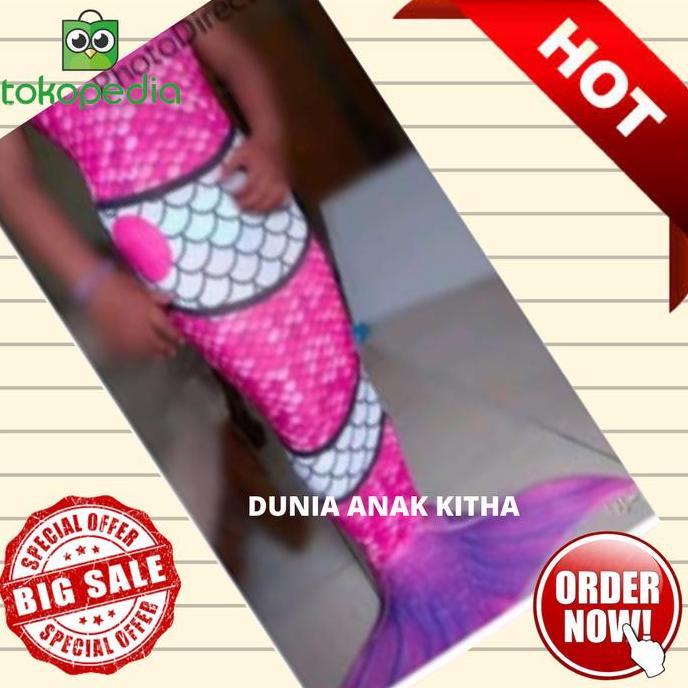 ASLI kostum mermaid-ikan duyung anak READY STOCK