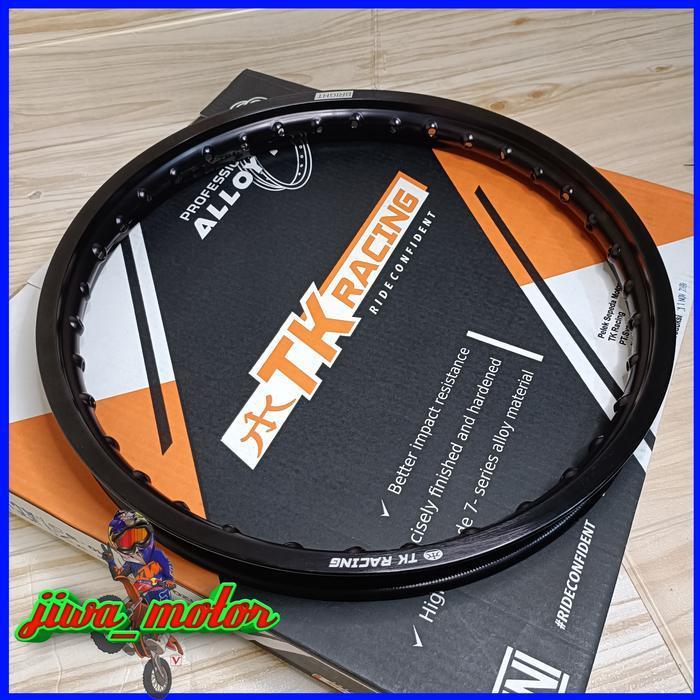 velg TK racing ring 17 140 warna hitam dan silver