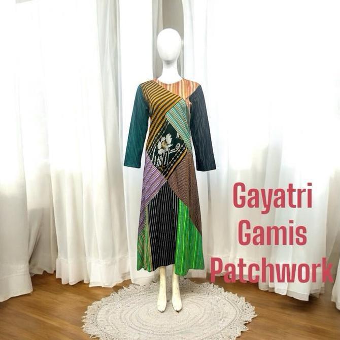 Gayatri Gamis Patchwork Tenun Lurik