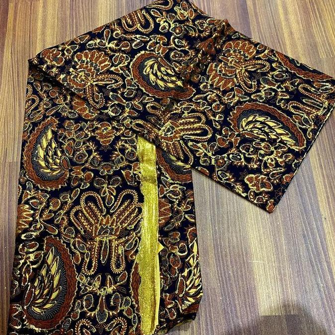 kain batik jarik prada emas bawahan pengantin