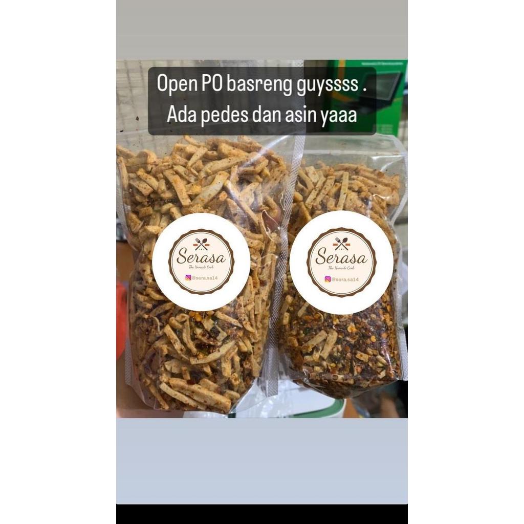 basreng pedas asin daun jeruk