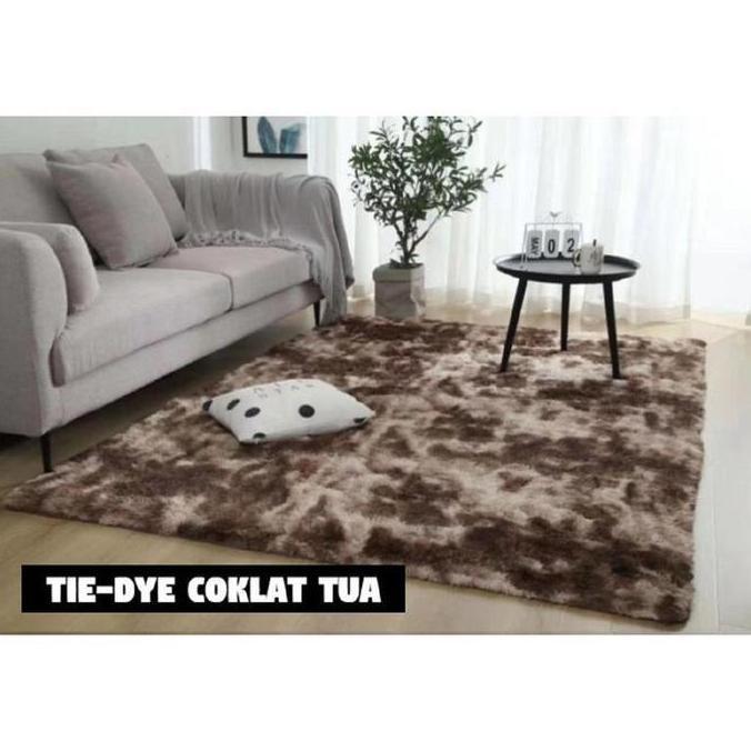 [COD] Ayeeca - 200x200 Karpet bulu Ombre lembut tebal bulu 4cm karpet lantai