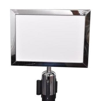 Frame Info A4 Landscape Stainless Steel