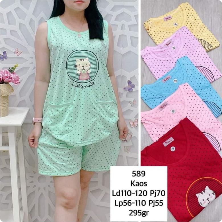 Piyama yukensi bordir fit XL - Stelan baju tidur Beris XL Termurah