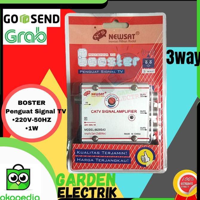 BOSTER / SPLITTER ANTENA TV 2WAY / 3WAY / BOSTER PENGUAT SIGNAL TV [terbaik]