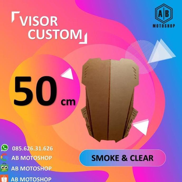 VISOR CUSTOM 50 CM VISOR MOTOR TOURING