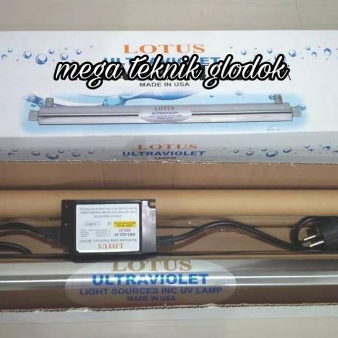Lampu UV 8 GPM LOTUS LAMPU ULTRAVIOLET REVERSE OSMOSIS AIR MINUM DEPOT TERBATAS