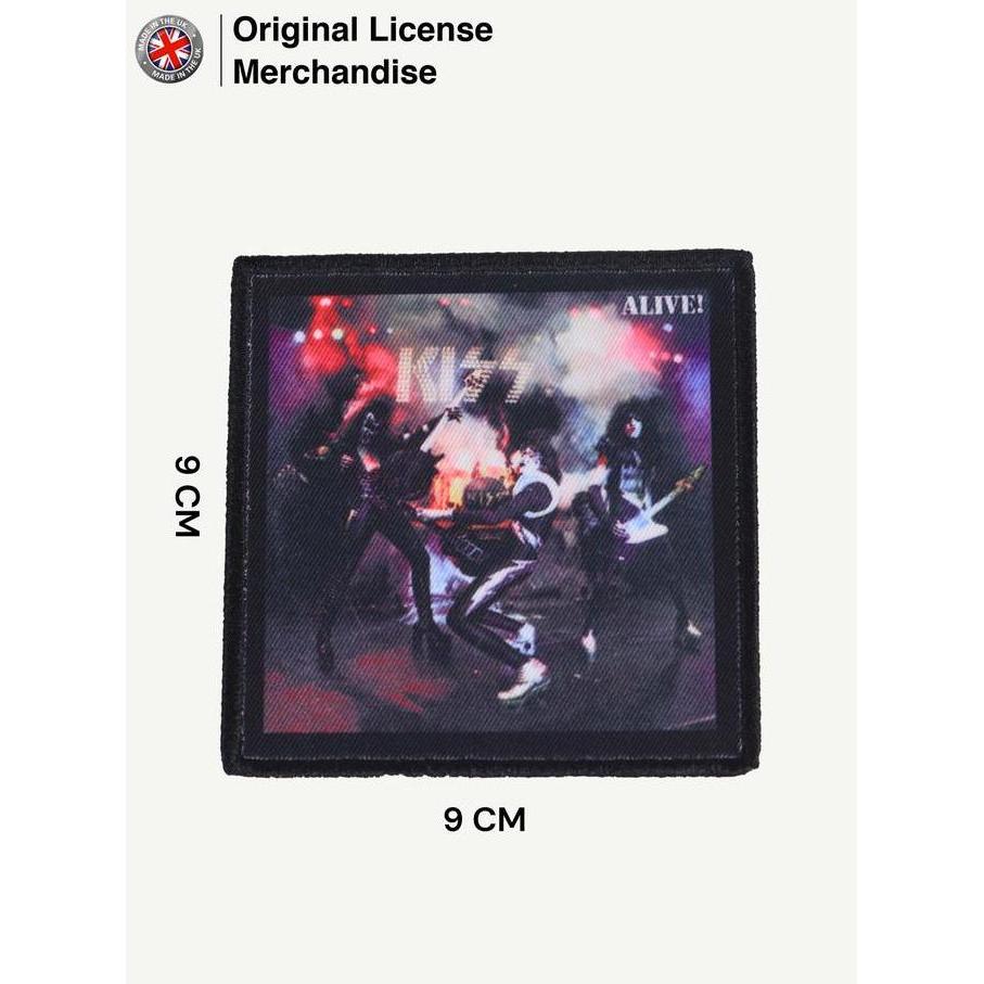 HOT SALE Patch Emblem Badge Logo Asli Import Motif Band Musik KISS Ori Alive BISA GOSEND