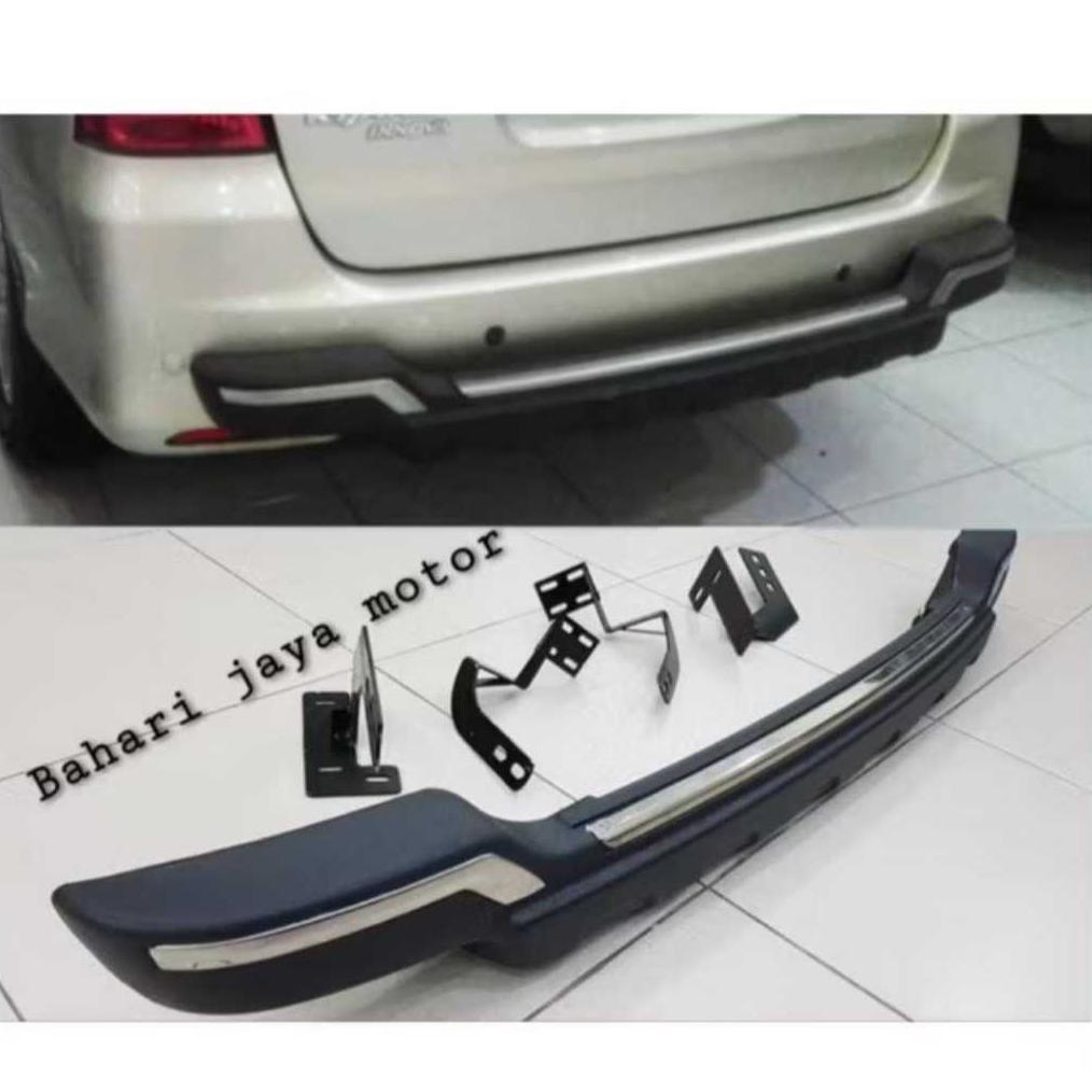 pengaman bumper belakang mobil innova 2008-2015 hitam