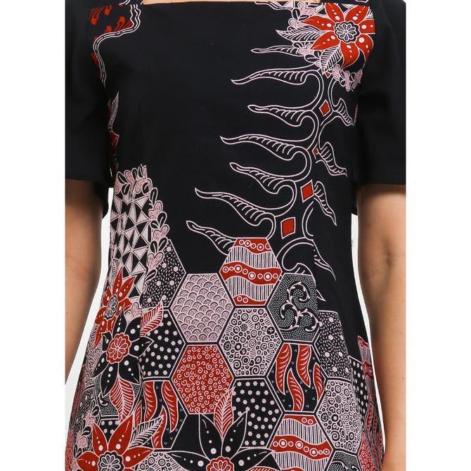 Rianty Batik Wanita Dress Furing Lianzel Anzel