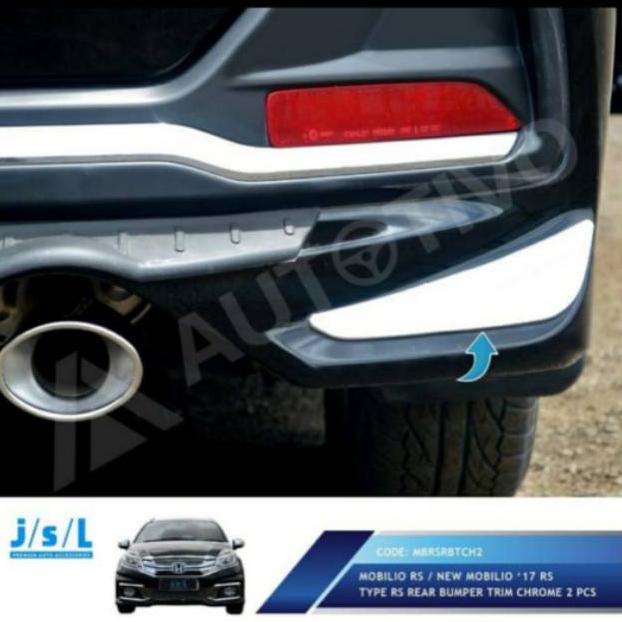 List bumper belakang chrome Mobilio RS 2017 jsl