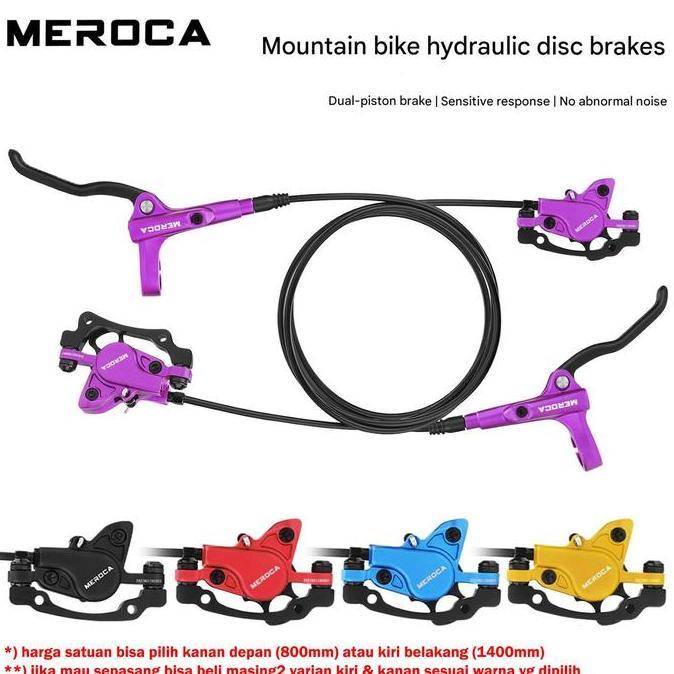 MEROCA MT-500 REM CAKRAM HIDROLIK SEPEDA LIPAT MTB BRAKE LEVER KALIPER SATUAN ORIGINAL DAN TERPERCAY