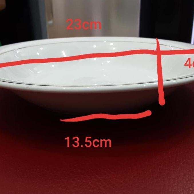 Promo Bulan Ini Piring Keramik Putih 23Cm Piring Makan Keramik Isi 2 Pcs