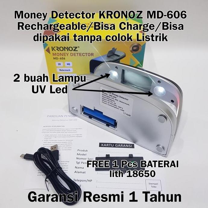 Atkkita- Money Detector Uv Lampu Cek Uang Uv Lamp Detector Uv Led Counterfeit Detector