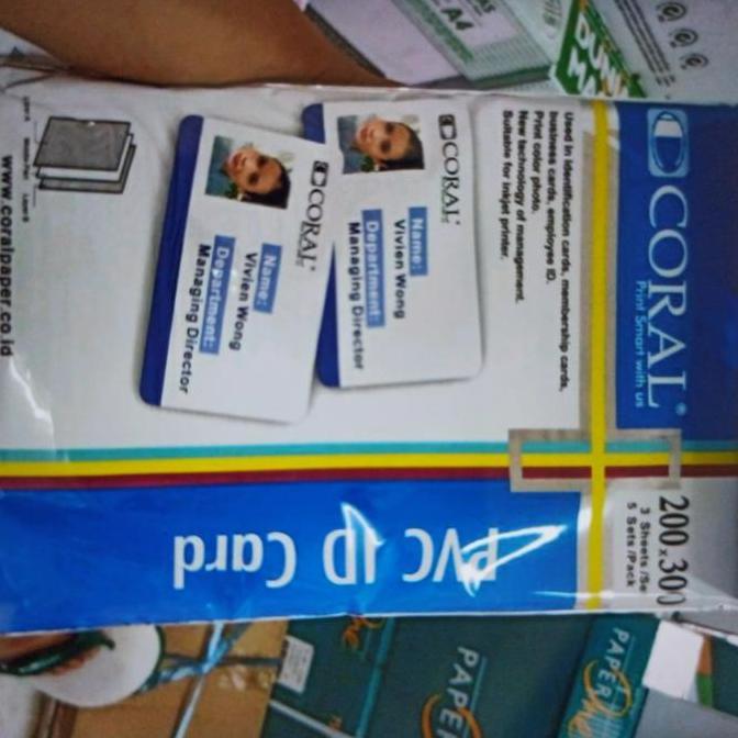 Atkkita- Kertas Pvc Id Card Bright & Glossy Instan