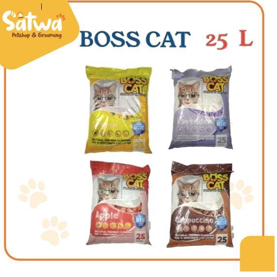 Pasir BOSS Cat 25L pasir kucing gumpal wangi 25 L catsand BossCat Pasir Boss Cat 25 Liter Pasir Boss
