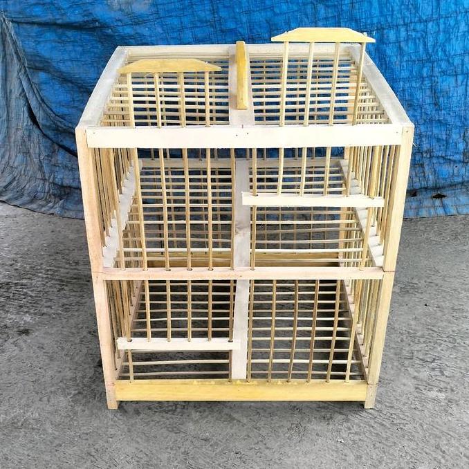 Brixd- (Ambrukan)Dondang Merpati 1 Pasang 2 Pintu Belum Di Rakit Dongdang Burung Dara Ruji Tiduran S