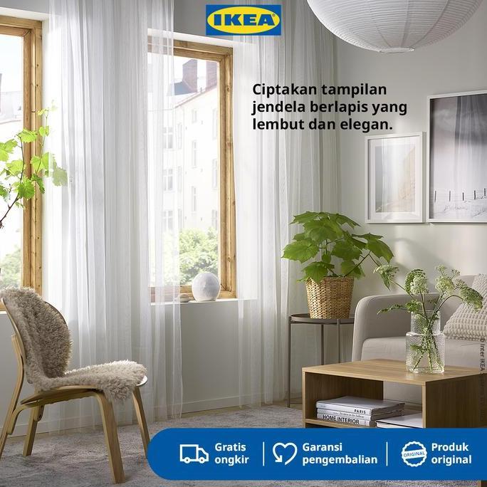 IKEA LILL Vitrase 1 Pasang Putih 280x250cm Tirai Jendela