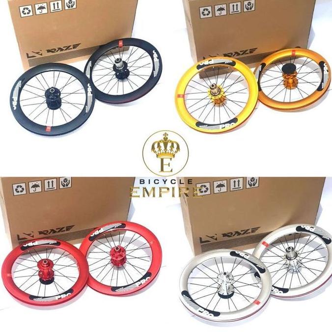 Raze Pro Wheelset 16 Plus 349 Disc Brake BIcycle Empire