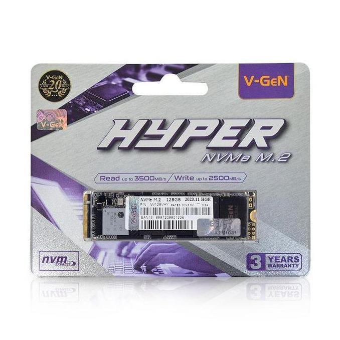 HARGA DISC - VGEN SSD 128GB M.2 NVME HYPER - SSD VGeN 128GB NVME HYPER 2280