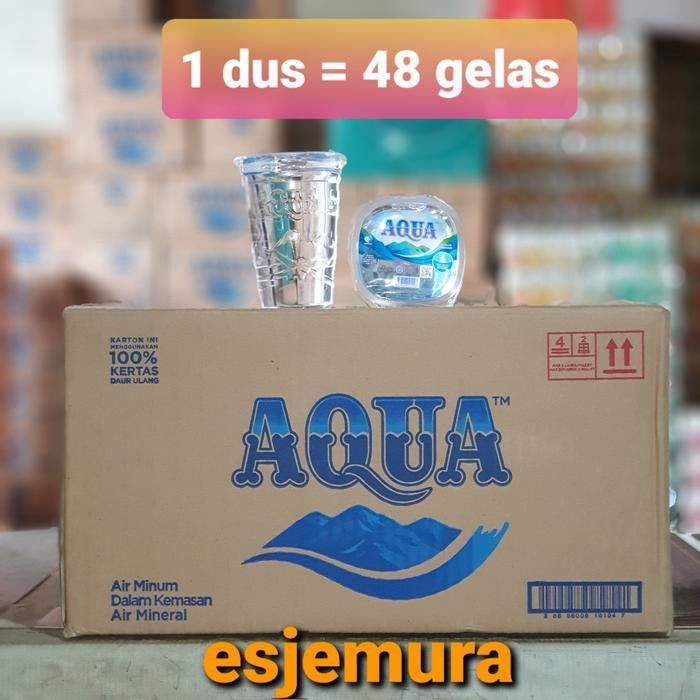 Aqua Gelas per dus / Air mineral