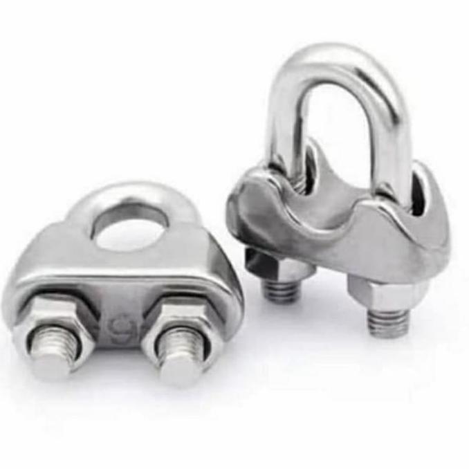 >*>*>*>*] Kuku Macan Klem Seling Wire Clip Tali Kawat Baja Kabel Sling