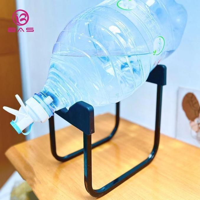 BAS rak kaki galon besi dengan kran untuk galon belulir tutup galon air cocok untuk galon le-mineral