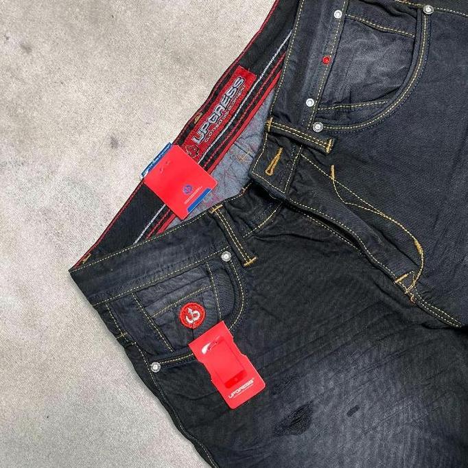 Yxyg- Celana Jeans Pendek Sobek Lapis Original Gress Upgress Celana Pendek Pria Murah Terlaris