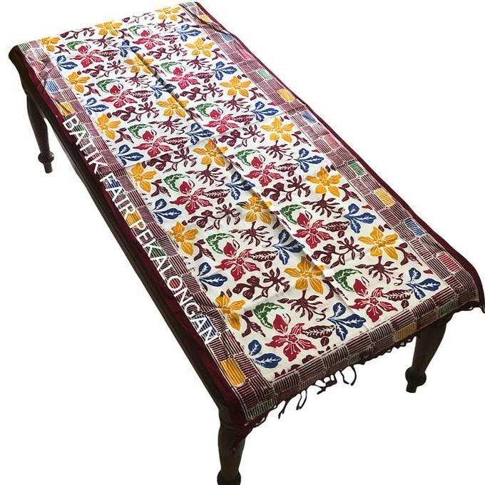 Xyxy- Taplak Meja Tamu Batik Persegi Panjang 50X120Cm Batik Coletan