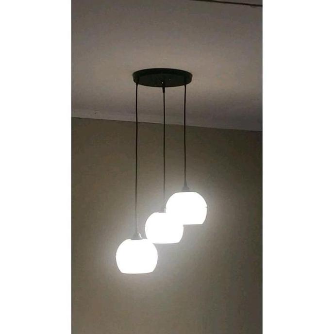 Lampu Hias Gantung PVC Minimalis Tahan Lama Mudah Dibersihkan Cocok Untuk Ruang Tamu Dan Makan Desai