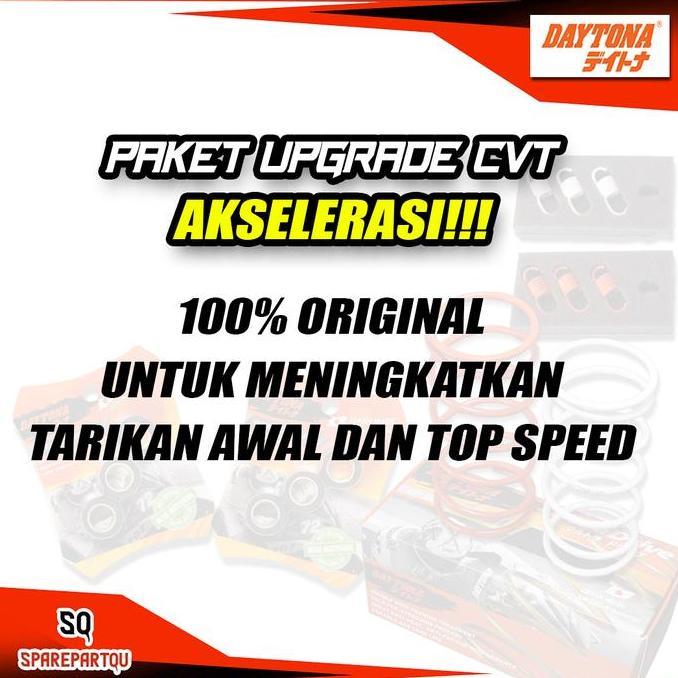 PAKET UPGRADE CVT MIO J FINO FI SOULGT X-RIDE 115 DAYTONA RACING - PAKET AKSELERASI CVT
