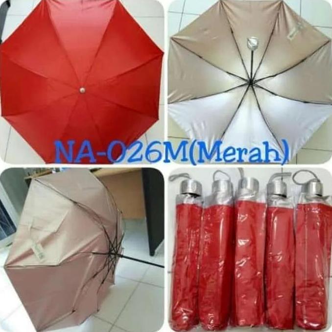 Payung Lipat 3 merk Nagoya 026 Payung Lipat Kecil Payung Lipat Polos