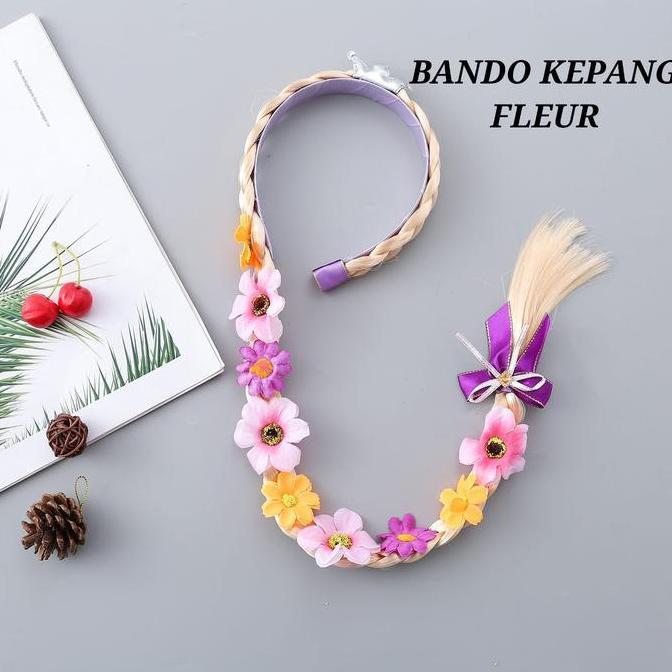 BAJUKIDDIE BANDO KEPANG FLEUR AKSESORIS RAMBUT WIG PRINCESS RAPUNZEL