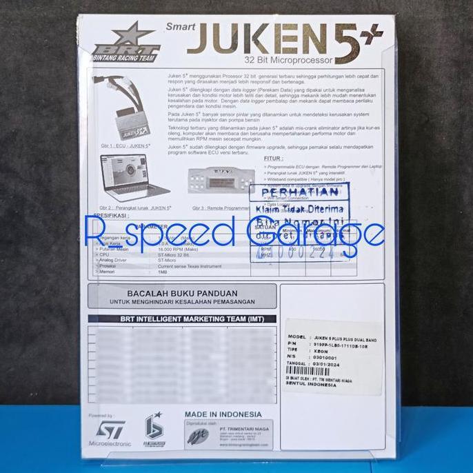 ECU BRT JUKEN 5+ PLUS DUALBAND XEON RC XEON GT 125 1LB