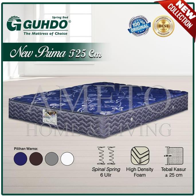 Instan- Guhdo Spring Bed Kasur New Prima T 25 Cm, 90 100 120 140 160 180 200X200 - Guhdo Springbed