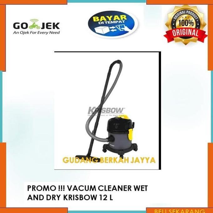 Instancodbisa- Vacum Cleaner Wet And Dry Krisbow 10100235 Vacuum Vakum Cleaner 12L