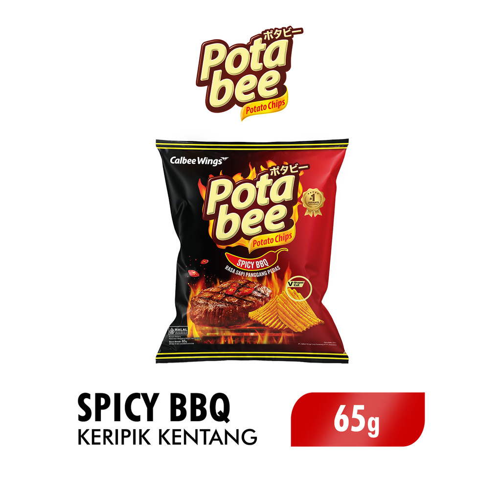 Potabee Sapi Panggang Pedas (Spicy BBQ) 65g x2 - Gambar 2