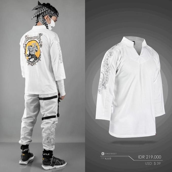 BAJU KAMPRET ORINAL ONSTREET PUTIH - BAJU GATOT KACA UNIK