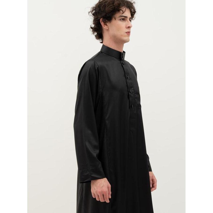 Al Haramain Jubah / Gamis Pria Remaja & Dewasa Viet Polos / Jubah Al Haramain | Abu Tua | Silver | A