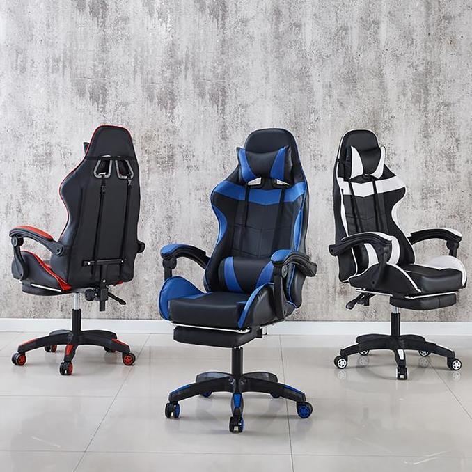 Kursi Gaming Ergonomis Kursi Kantor Reclining 160 Derajat Nyaman Busa Tebal