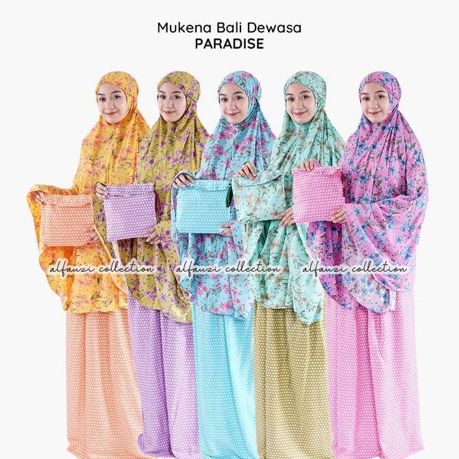 Mukena Bali Dewasa Paradise / Mukena Rayon Bagus / Mukena Rayon Murah